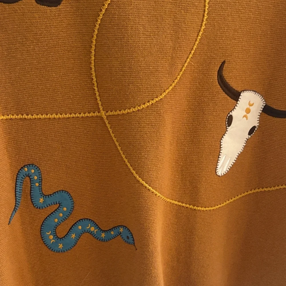 Pendleton Tan Embroidered Women's Cardigan - Picture 3 of 11